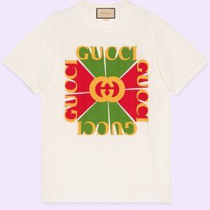 Gucci vintage logo print cotton T-shirt